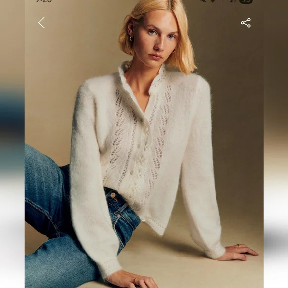 NWT Sezane Angie Cardigan - Picture 3 of 10